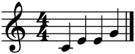 two groups of notes