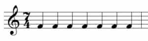 time signature, 7/4, 7/8, takt, taktart