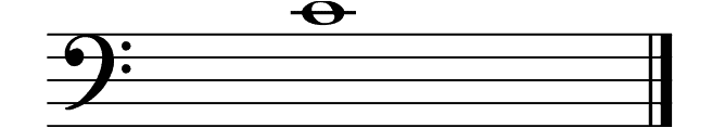 Middle C in bass clef