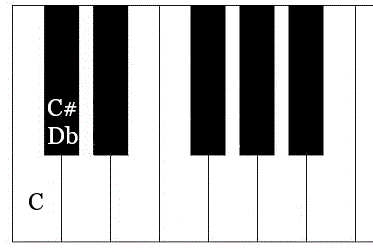 C♯ key,C♯ taste,Db note,cis des