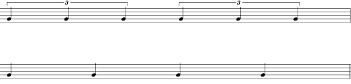 quarter note triplets
