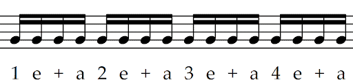 count sixteenth notes 