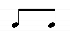 beamed eighth note