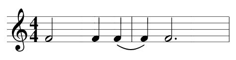 a half note (minim)