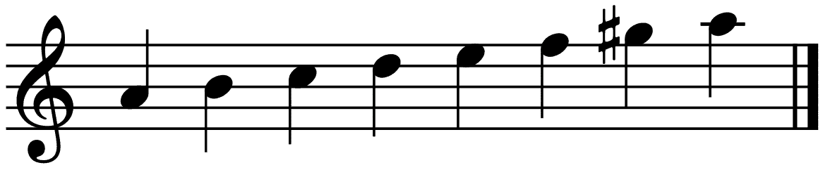 the harmonic minor scale