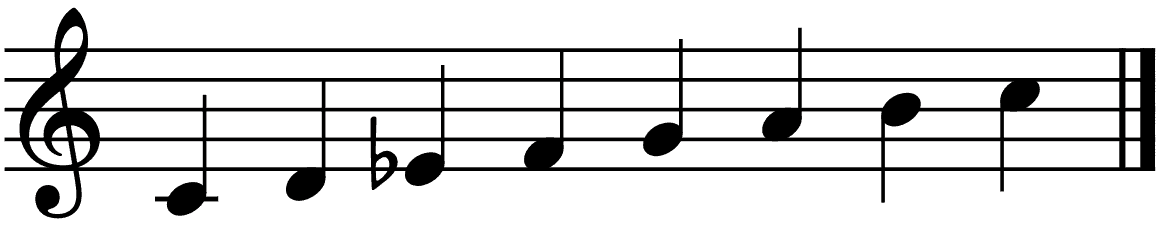 c harmonic minor scale,harmonische c moll tonleiter