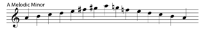 a melodic minor