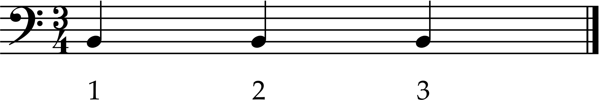3/4拍子