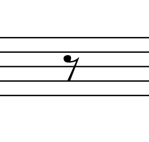 eight note rest symbols