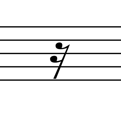 Sixteenth note rest