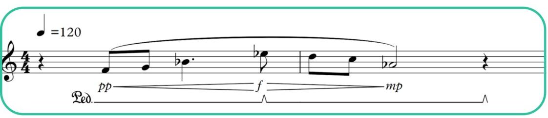 read pedal notation