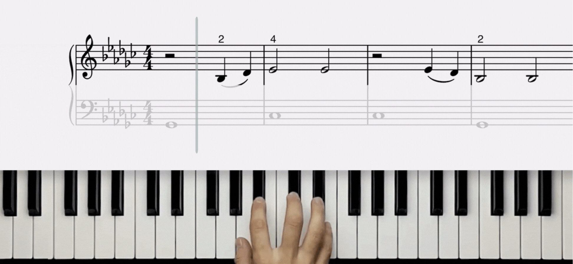 Hallelujah piano right hand