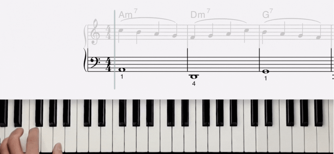 fly me to the moon piano notes in left hand