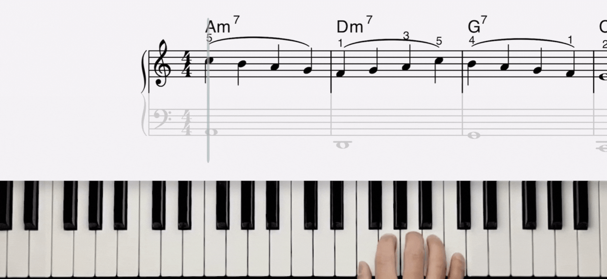 fly me to the moon piano notes in right hand