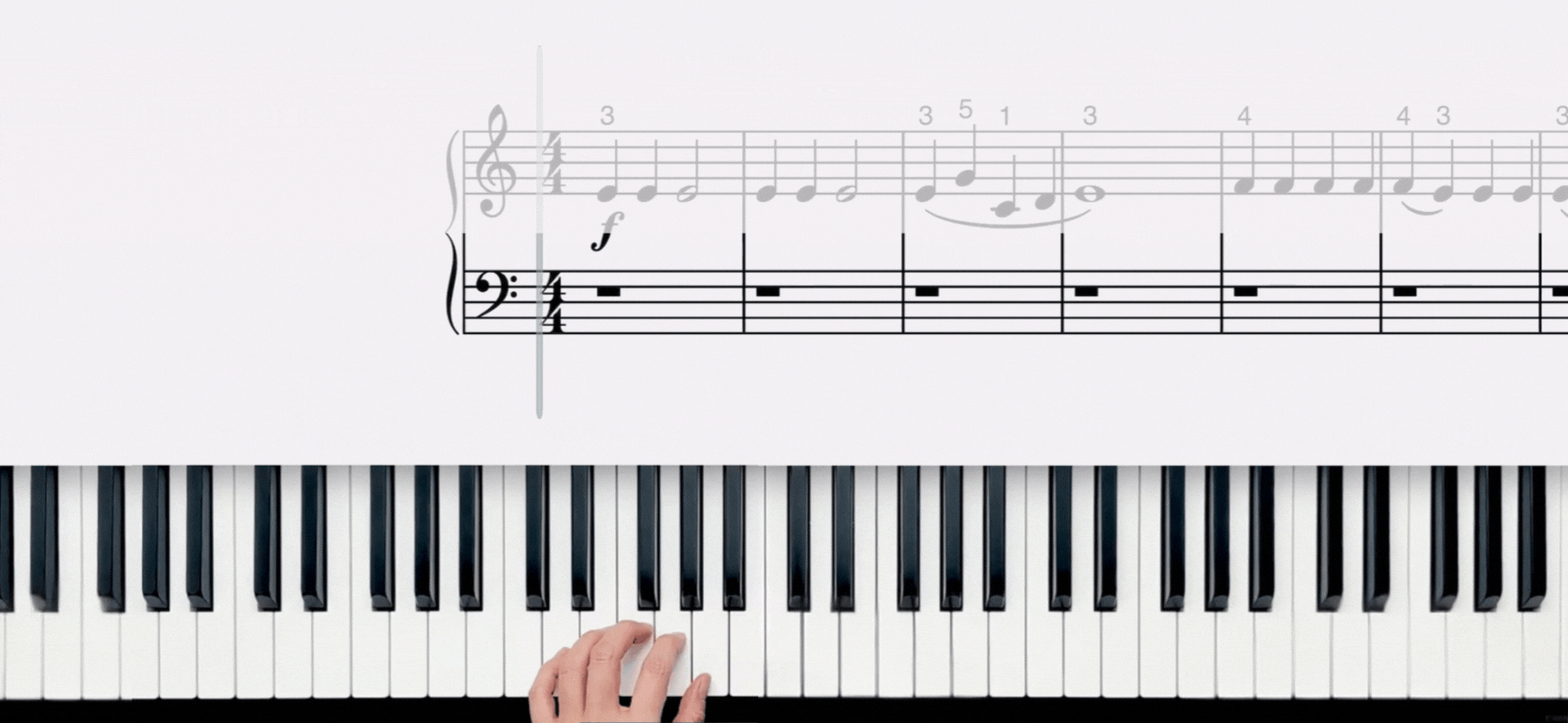 jingle bells piano notes in left hand