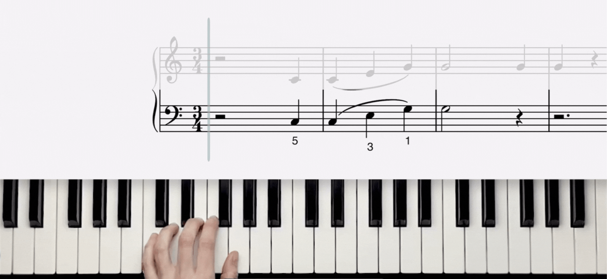 the blue danube piano notes in left hand