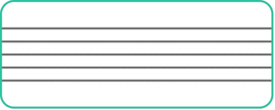 The stave/staff in music