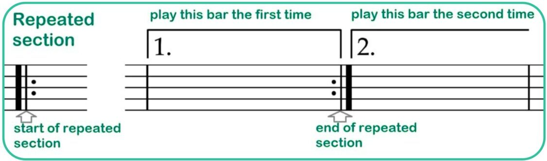 First and second endings