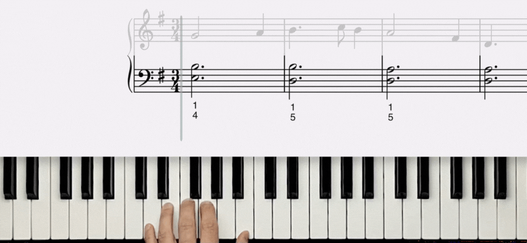 Greensleeves piano notes in left hand