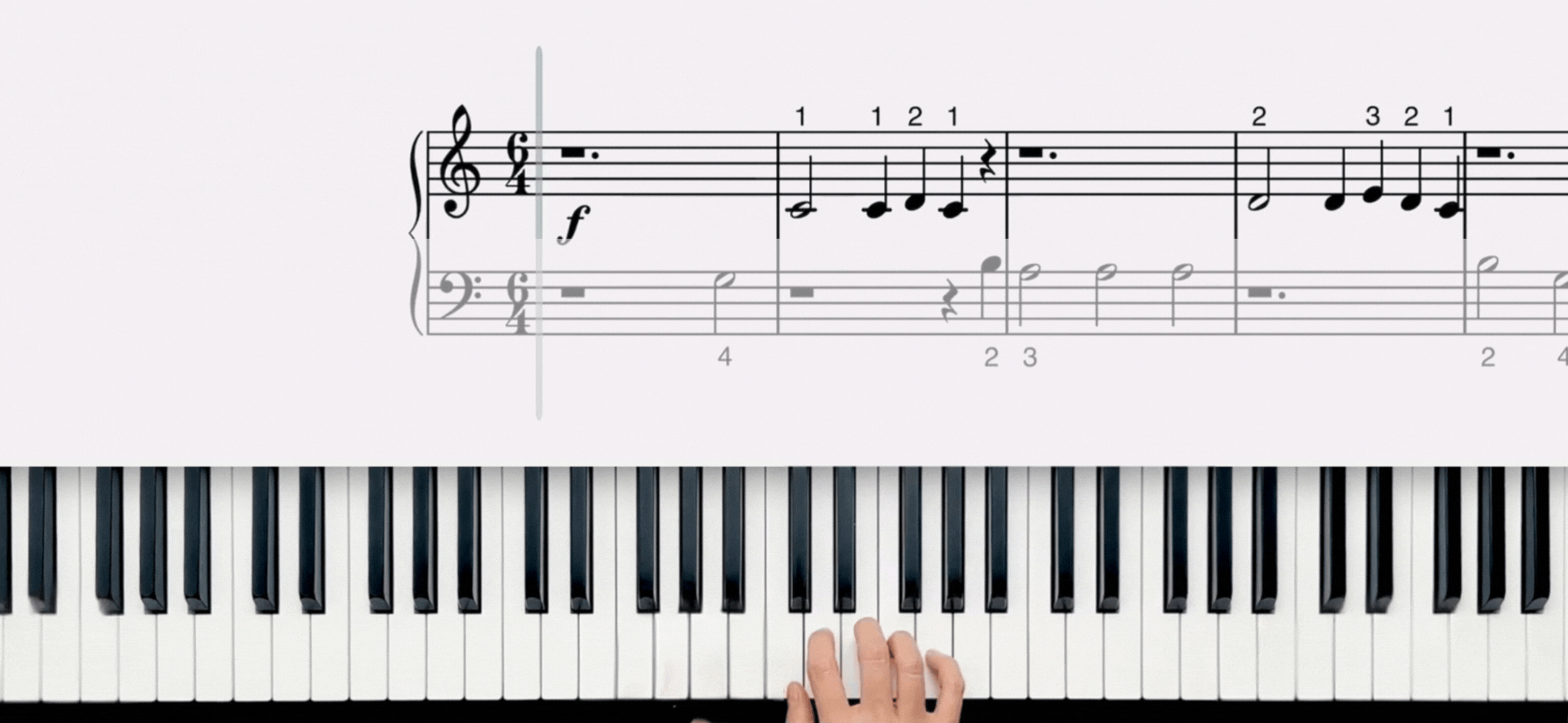 We wish you a merry Christmas piano notes in right hand