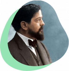 Claude Debussy,Clair de lune klaviernoten