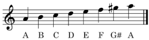 A harmonic minor