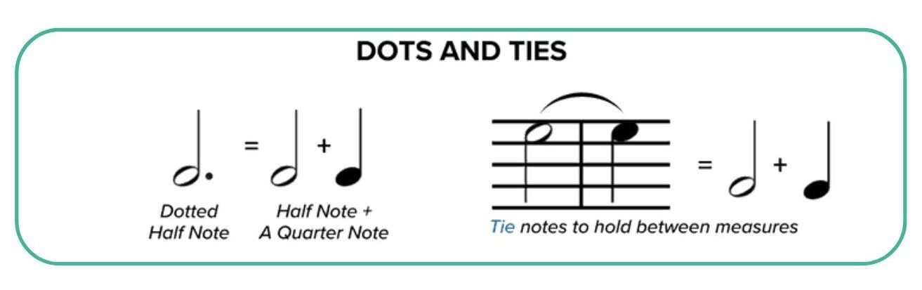 Dotted notes in music: How to count and play them | Skoove