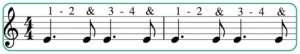how to count dotted notes