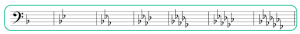 Bass Clef Key Signatures