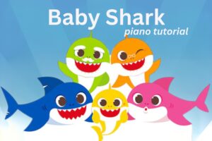 Play "Baby Shark" on piano: tutorial for beginners Baby Shark piano tutorial