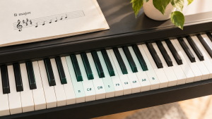 B major scale on piano: the 5-black-key scale made easy b major piano scale
